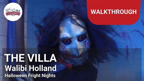 The Villa Walkthrough Walibi Holland Halloween Fright Nights Youtube