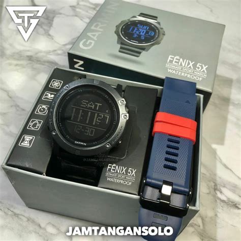 Jual Jam Tangan Pria Garmin Fenix X Stainless Digital Free Strap