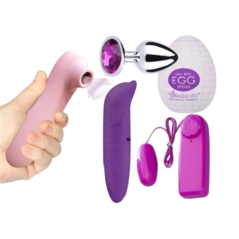 Kit Sex Shop Vibrador Feminino Golfinho Vibro Bullet Sugador Plug