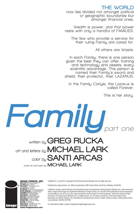 Lazarus 2013 Issue 1 | Read Lazarus 2013 Issue 1 comic online in high ...