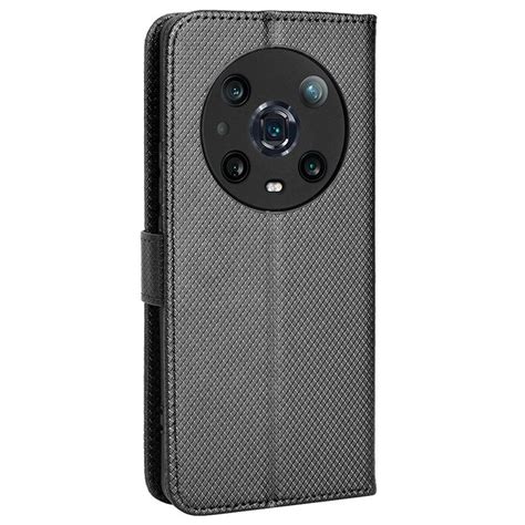 Preklopni Ovitek Leather Black Za Honor Magic4 Pro Ovitki Top Izbira