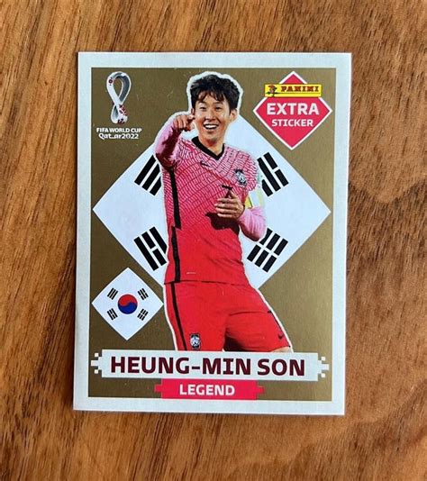 Heung Min Son Gold Panini Qatar Extra Sticker Gold Kaufen Auf