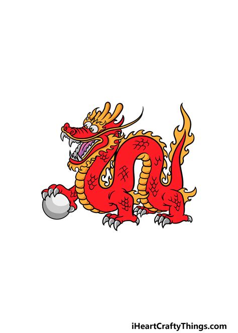 How To Draw A Chinese New Year Dragon Step By Step