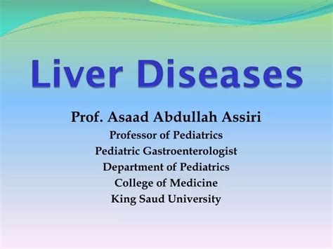 Ppt Liver Diseases Powerpoint Presentation Free Download Id4700894