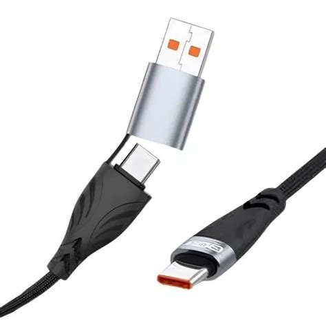 Cable Usb C 2 En 1 De 100 Watts Carga Super Rapida 2 Metros Mercadolibre