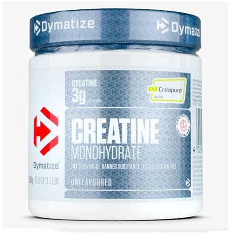 CREAPURE CREATINE MONOHYDRATE DYMATIZE 147 SERVICIOS 500g Suplementos