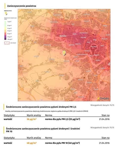 Mapa jakości powietrza gdzie sprawdzić Blog OnGeo