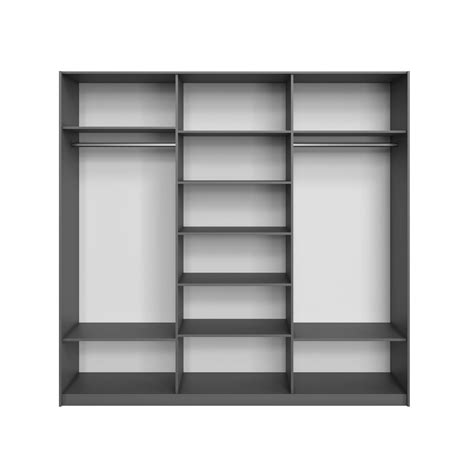 Шкаф-купе 3-дверный Корсо Серый диамант / стекло белое купить в Москве ...