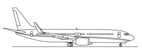 Airplane Drawing Side View Over 1266 Royalty Free Licensable Stock