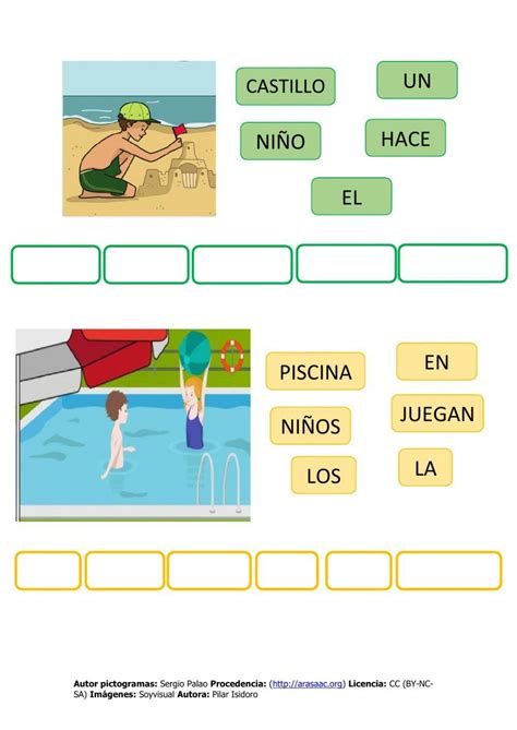 Ordenar Oración Worksheet Live Worksheets