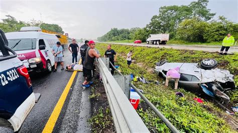 Familia De Monterrey Se Accidenta En Autopista Del Sur De Veracruz E