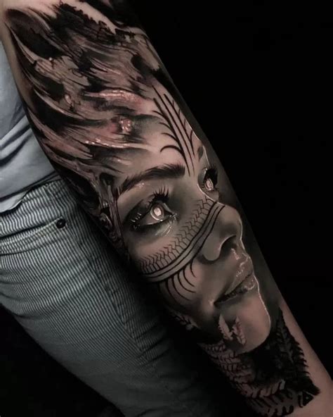 Realistic Freya Portrait Tattoo Tattoogoto