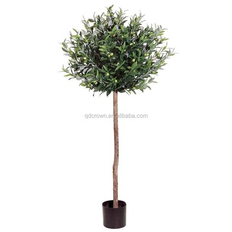 Vivid And Waterproof Leaves Plastic Artificial Plastic Olive Tree For