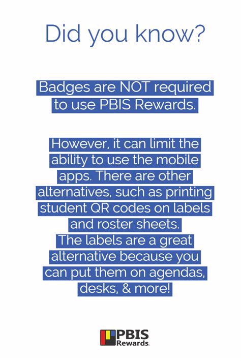 Are Badges Required To Use PBIS Rewards Not At All You Do Not Have To