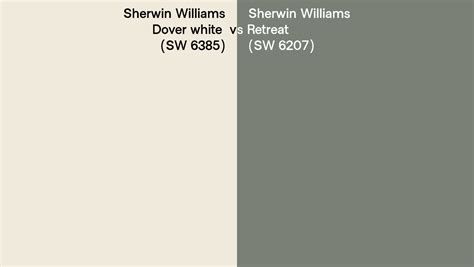 Sherwin Williams Dover White Vs Retreat Side By Side Comparison