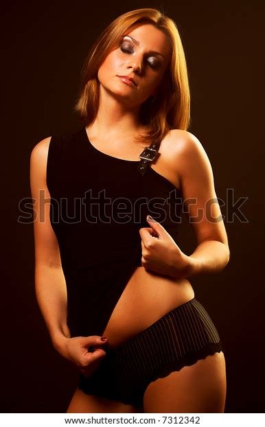 Sexy Lingerie Model Posing Studio Stock Photo Shutterstock
