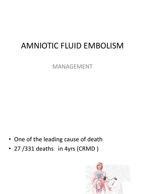 Amniotic Fluid Embolism | PDF