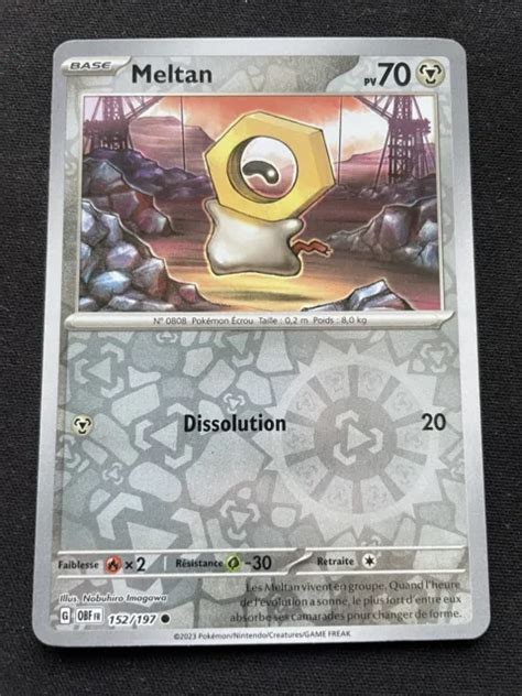 CARTE POKEMON MELTAN 152 197 REVERSE EV3 Ecarlate Et Violet OBF FR NEUF