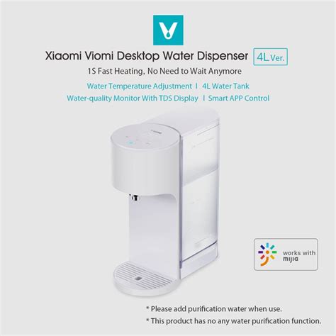 Viomi Desktop Water Dispenser L Instant Heating Hot Water Dispenser Water Bar Baby Milk Partner