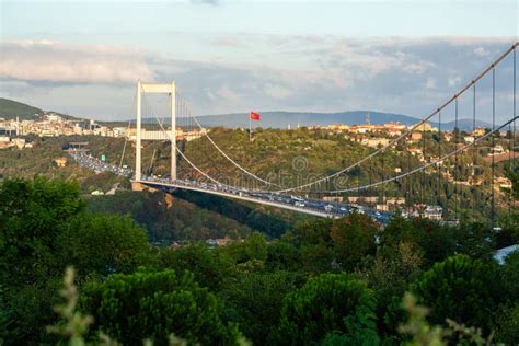 The Magnificent View of the Bosphorus Bridge Stock Photo - Image of ...