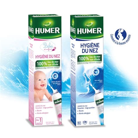 Humer Nez Bouché spray nasal décongestionnant à base d eau de mer