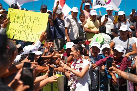 Tras Reunir A M S De Mil Personas Claudia Sheinbaum Continuar Gira