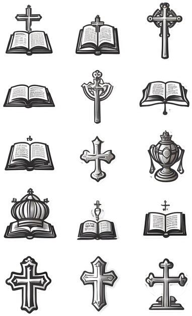 Premium Photo | Holy Cross icons Religious symbols Christianity Cross design elements Faith and ...