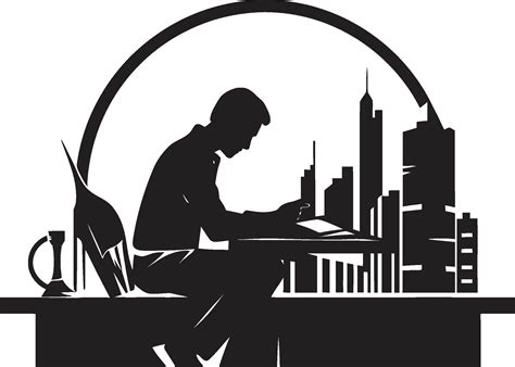 master builder black vector icon design urban architect vector man logo