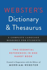 Websters Dictionary And Thesaurus Federal Street Press