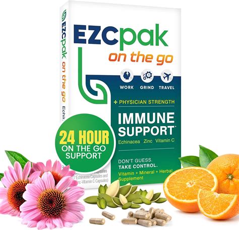 Amazon Ezc Pak On The Go Immune System Booster With Echinacea