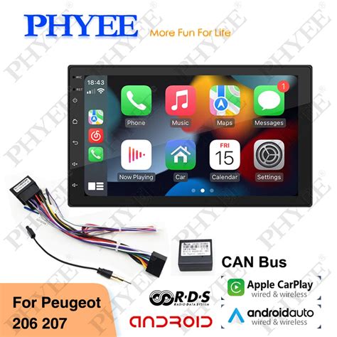 Autoradio Android Sans Fil Carplay Bluetooth Mains Libres RDS GPS Unit