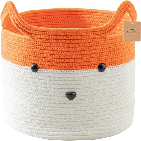 Tandt Homewares Orange Fox Storage Basket Medium