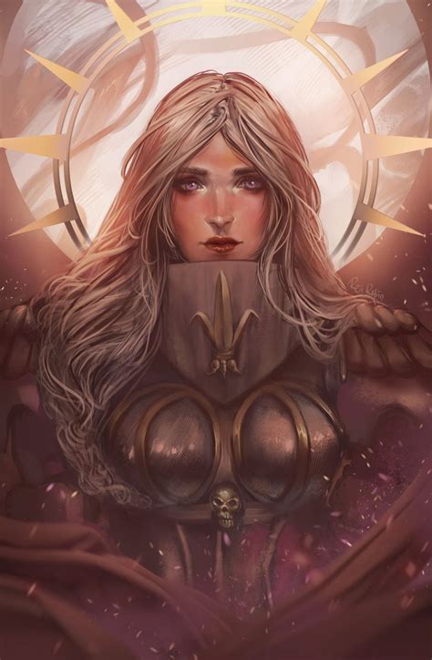 St Celestine By Reirobin 40k Sisters Of Battle Celestine Warhammer 40k