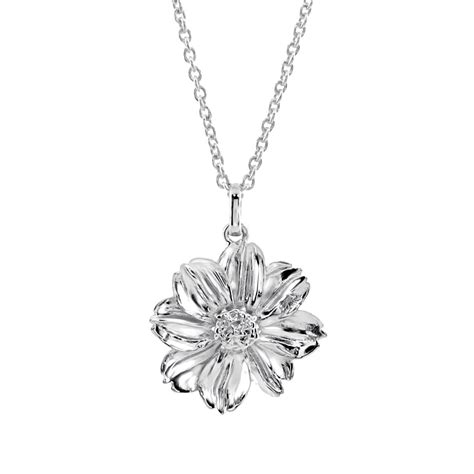 Sterling Silver Marigold Necklace With Chain