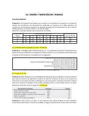 A Diseno Y Medicion Del Trabajo Solucion Pdf A Dise O Y Medici N