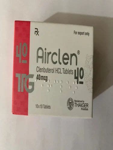 Airclen Clenbuterol Hcl Mcg Tablets At Box Clenbuterol