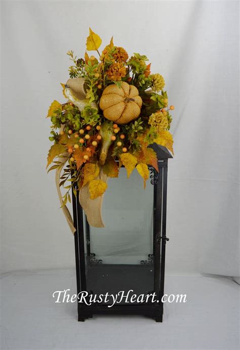 Fall Floral Swag Fall Lantern Swag Lantern Swag Fall Table Etsy