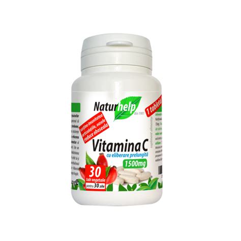 VITAMINA C 1500 MG 30 TABLETE VEGETALE NATURHELP