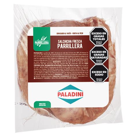 Paladini - Salchichas parrilleras - Línea parrillera