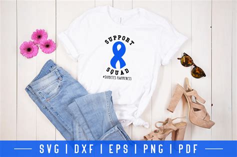 Support Squad Diabetes Awareness Svg Graphic By Craftlabsvg