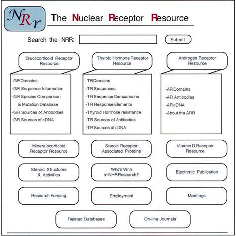 Schematic representation of the NRR Home Page. The NRR allows three ...