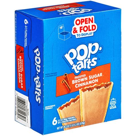 Pop Tarts Frosted Brown Sugar Cinnamon Toaster Pastry 2 Pack 72case