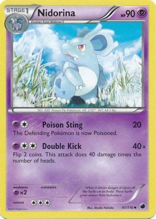 Nidorina Black White Plasma Freeze Pokemon Trollandtoad