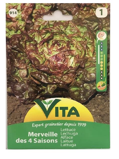 Sobre Semillas Vilmorin Lechuga Maravilla Cuatro Estaciones Vita La