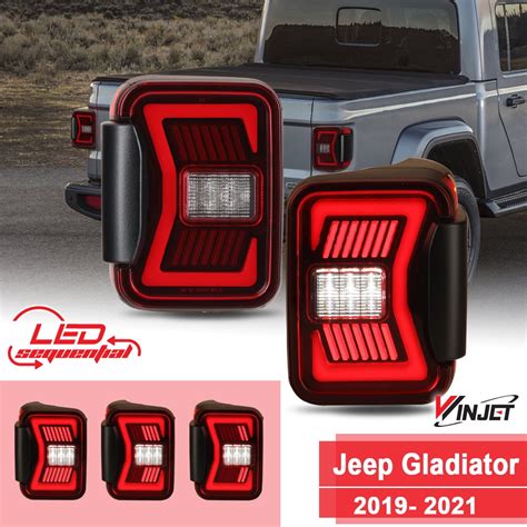 Renegade By Winjet Led Black Red Tail Light W Led Sequential Turn