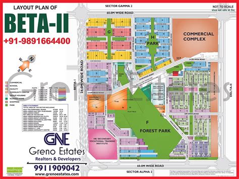 Beta 2 Greater Noida Hd Map Layout Plan Of Beta Greno Estates