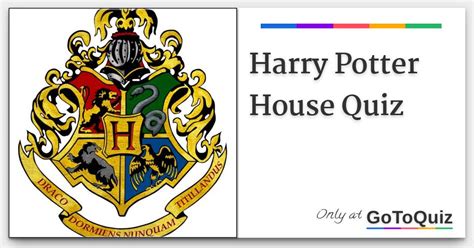 Harry Potter House Quiz