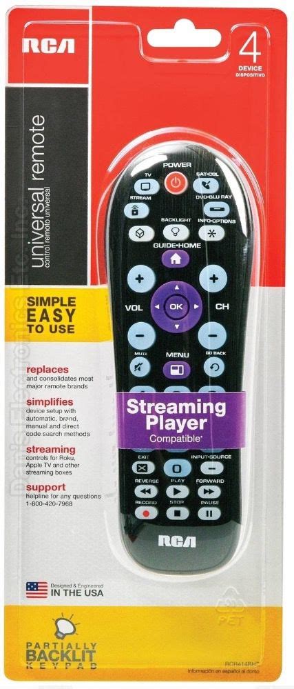 Buy Rca Rcr Bhz V Remotestreaming Rcr Bhz V Universal Remote