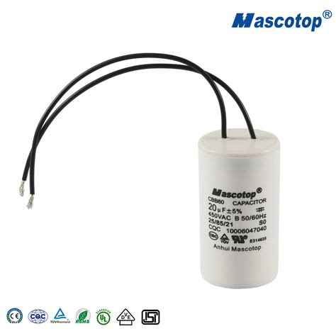 China Ac Motor Mascotop Pcs Carton V Uf Pump Capacitor