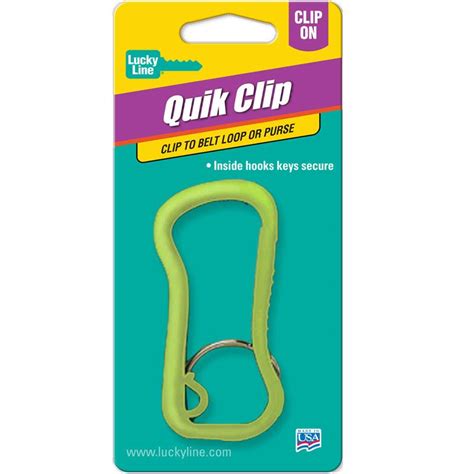 Lucky Line Plastic Quik Clip 1 To A Card Assorted Colors